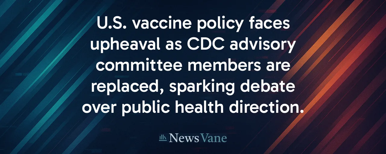 U.S. vaccine policy faces upheaval as CDC advisory committee members are replaced, sparking debate over public health direction.