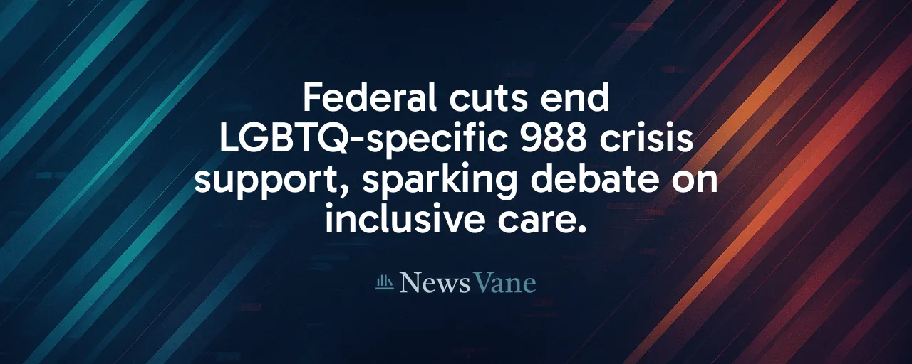 Federal cuts end LGBTQ-specific 988 crisis support, sparking debate on inclusive care.