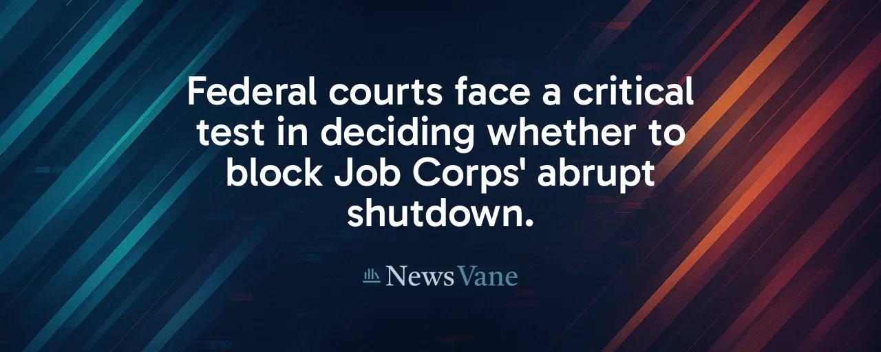 Federal courts face a critical test in deciding whether to block Job Corps' abrupt shutdown.