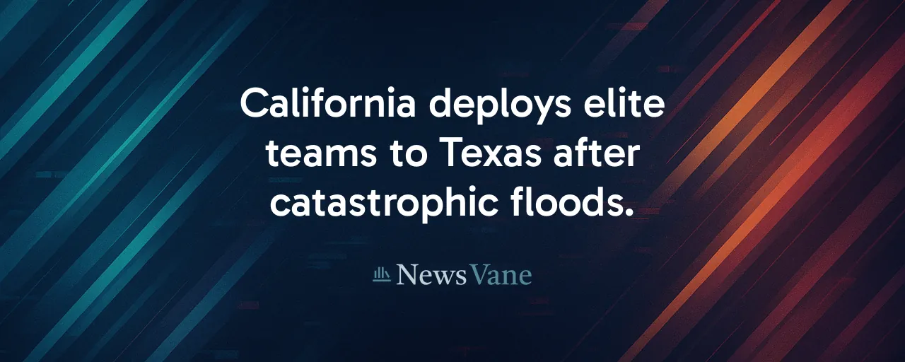 California deploys elite teams to Texas after catastrophic floods.