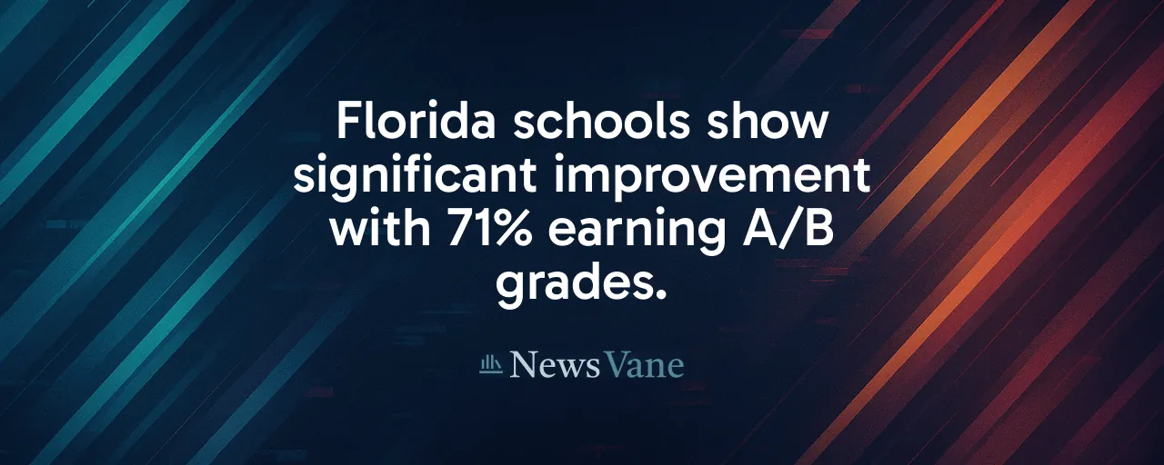 Florida schools show significant improvement with 71% earning A/B grades.