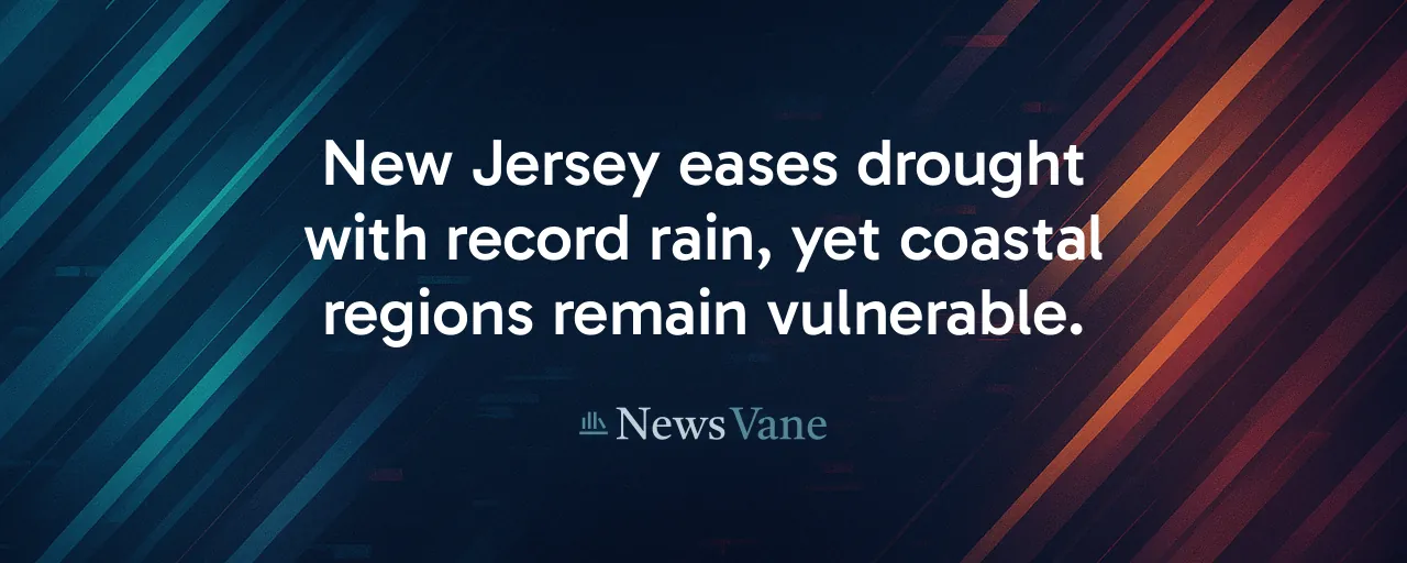 New Jersey eases drought with record rain, yet coastal regions remain vulnerable.
