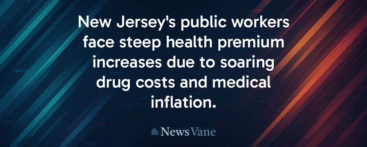 New Jersey's public workers face steep health premium increases due to soaring drug costs and medical inflation.