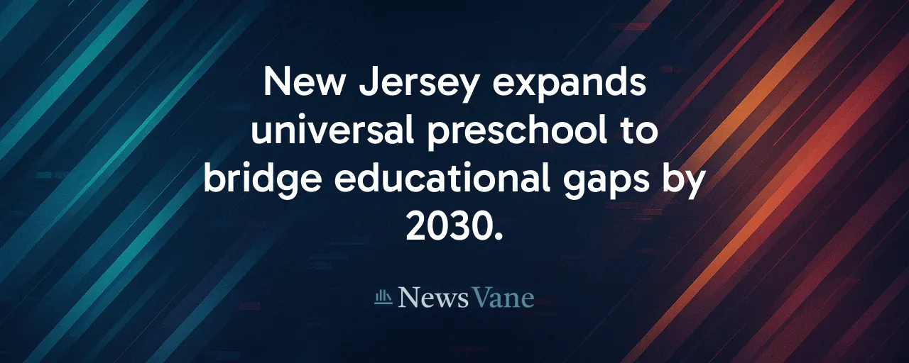 New Jersey expands universal preschool to bridge educational gaps by 2030.