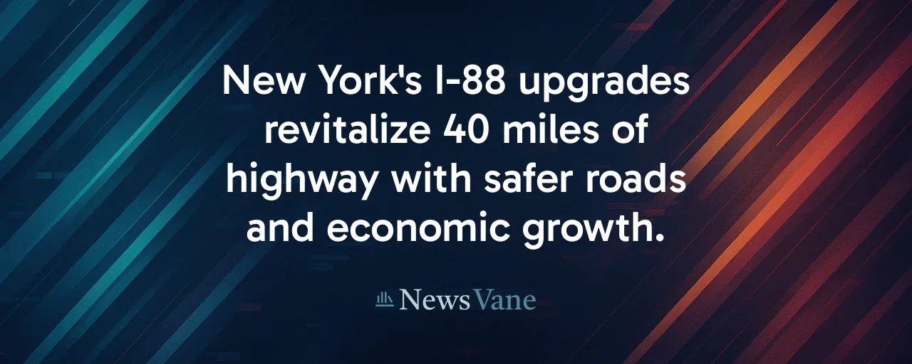 New York's I-88 upgrades revitalize 40 miles of highway with safer roads and economic growth.