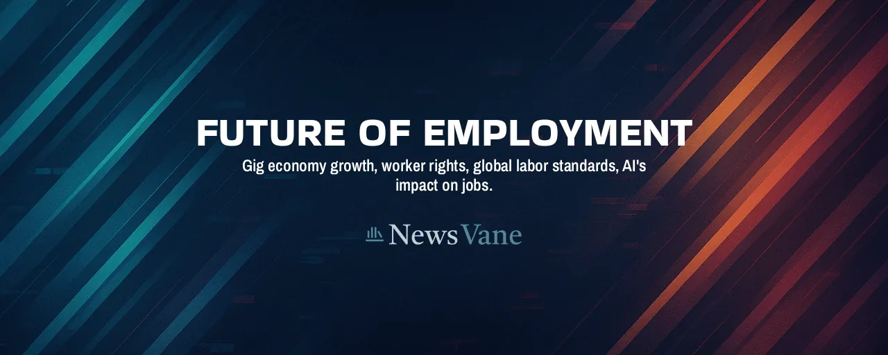 Future Of Employment: Gig economy growth, worker rights, global labor standards, AI's impact on jobs.