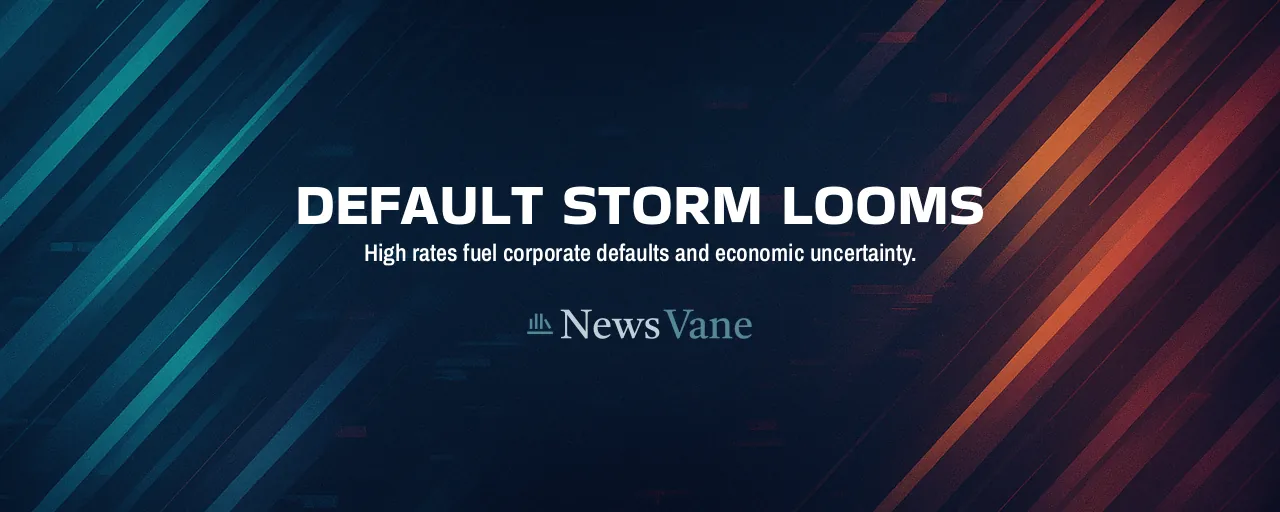 Default Storm Looms: High rates fuel corporate defaults and economic uncertainty.