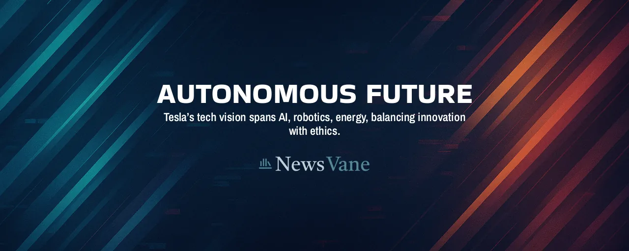 Autonomous Future: Tesla’s tech vision spans AI, robotics, energy, balancing innovation with ethics.