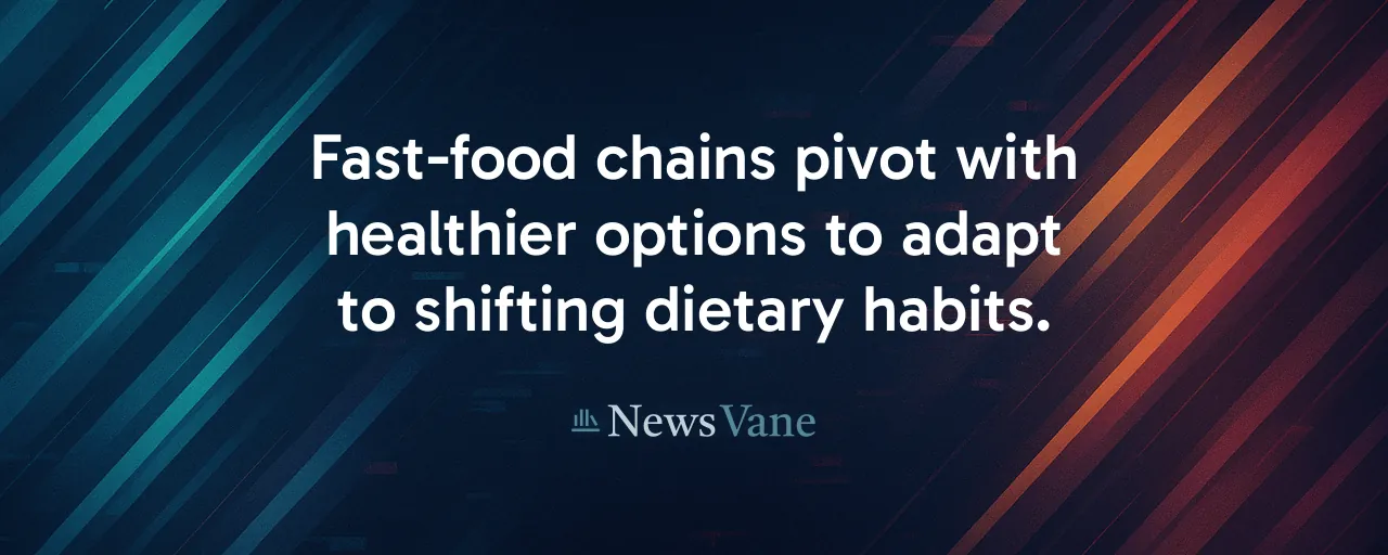 Fast-food chains pivot with healthier options to adapt to shifting dietary habits.