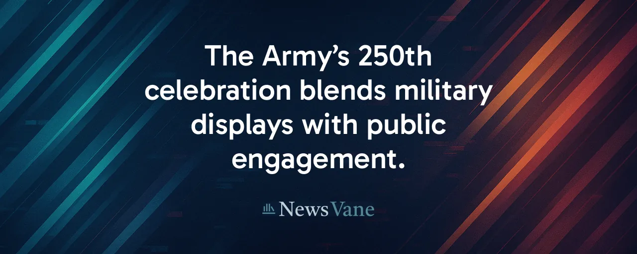 The Army’s 250th celebration blends military displays with public engagement.