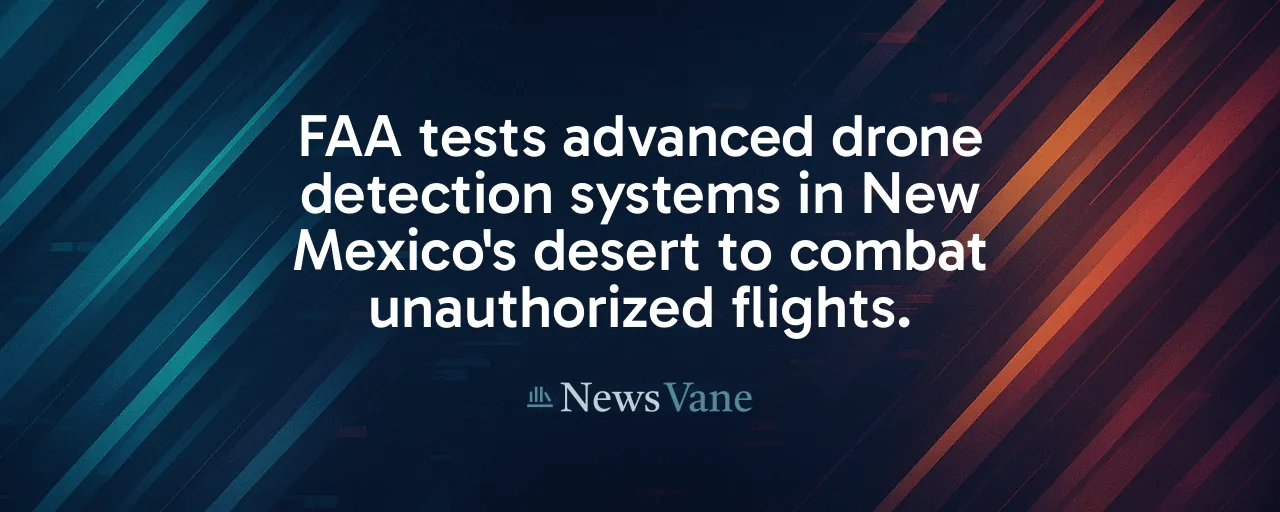FAA tests advanced drone detection systems in New Mexico's desert to combat unauthorized flights.
