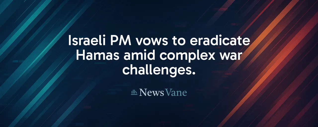 Israeli PM vows to eradicate Hamas amid complex war challenges.