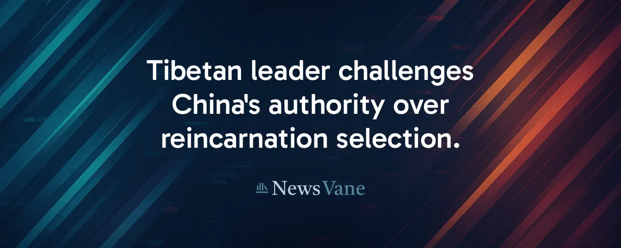 Tibetan leader challenges China's authority over reincarnation selection.