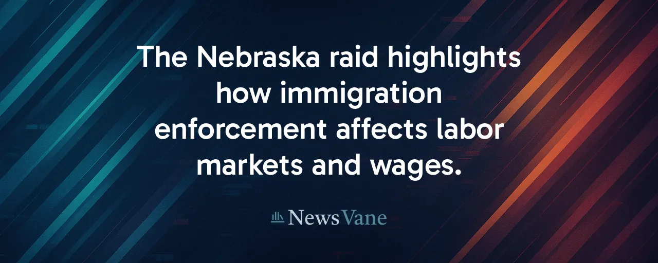 The Nebraska raid highlights how immigration enforcement affects labor markets and wages.
